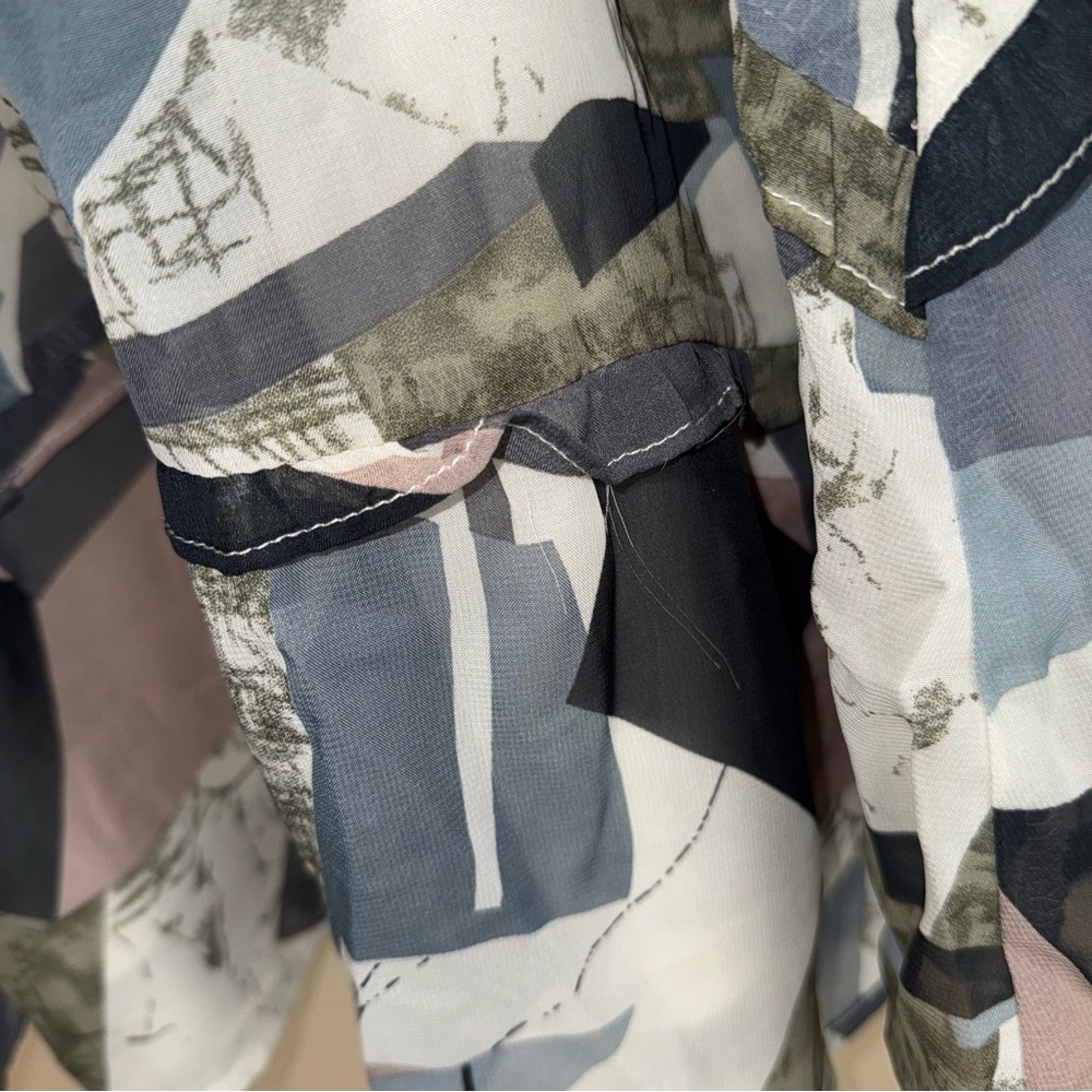 Entro Plus Size Abstract Patterned Swing Dress Si… - image 3